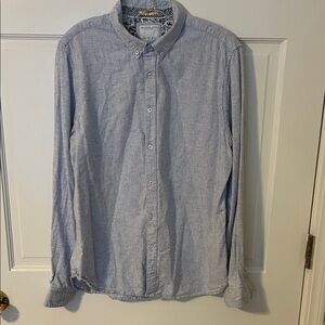 Denim & Flower Ricky Singh Light Blue Casual Button-Down Shirt